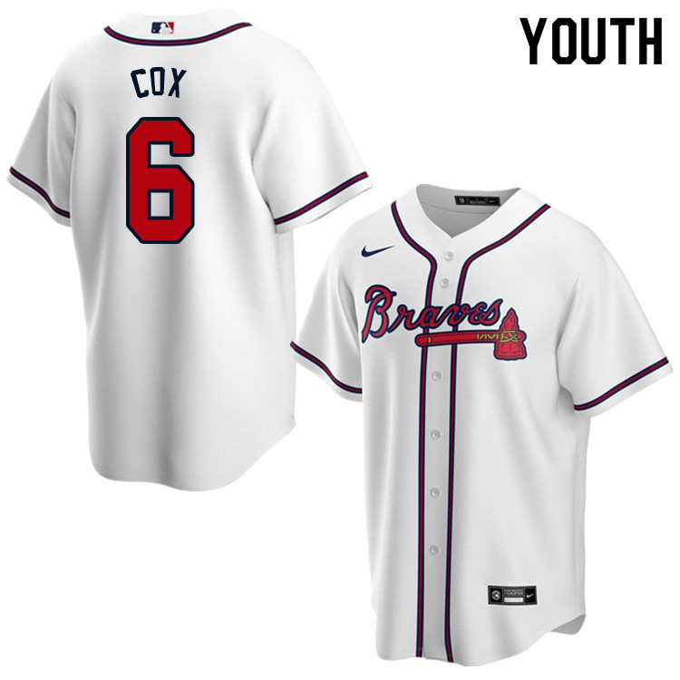 Nike Youth #6 Bobby Cox Atlanta Braves Baseball Jerseys Sale-White